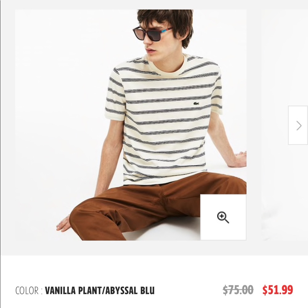 Lacoste Striped T